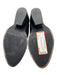 Frye Shoe Size 9.5 Black Leather Upper Almond Toe Block Heel Distressed Mules Black / 9.5