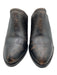 Frye Shoe Size 9.5 Black Leather Upper Almond Toe Block Heel Distressed Mules Black / 9.5