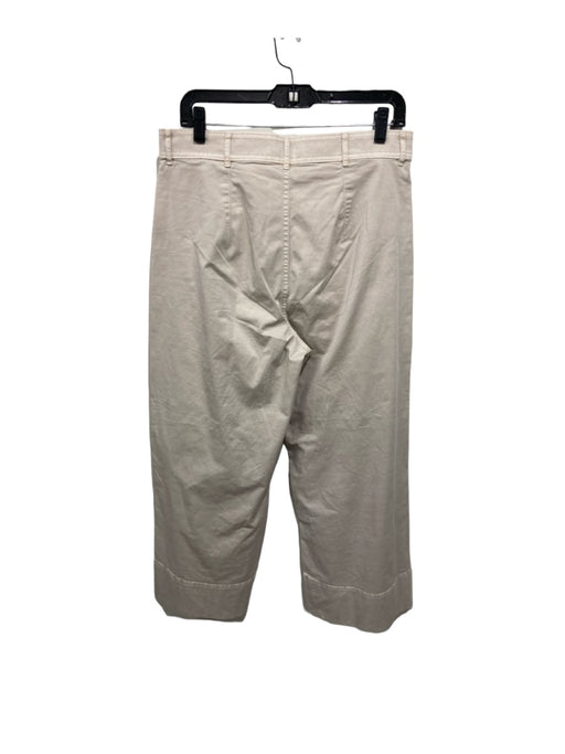 Everlane Size 12 Khaki Beige Cotton Blend Mid Rise Wide Leg 2 Pocket Pants Khaki Beige / 12