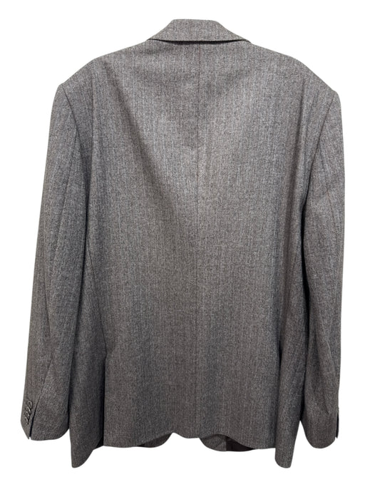 Banana Republic Tan & Gray Print Wool Herringbone 2 Button Men's Blazer Tan & Gray Print / 44