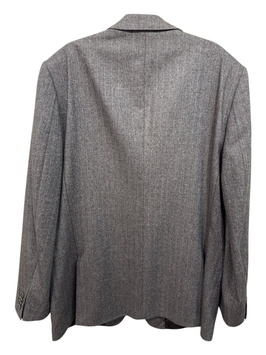 Banana Republic Tan & Gray Print Wool Herringbone 2 Button Men's Blazer Tan & Gray Print / 44