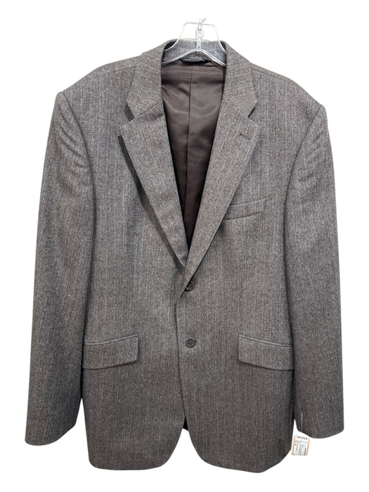 Banana Republic Tan & Gray Print Wool Herringbone 2 Button Men's Blazer Tan & Gray Print / 44