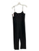 Halston Size 14 Black Polyester Blend Cowl Neck chain link strap Jumpsuit Black / 14