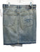 R13 Size 31 Light Wash Cotton Denim Distressed Asymmetrical Side Slit Mini Skirt Light Wash / 31