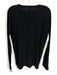 Norma kamali Size S Black & White Polyester Blend Color Block Long Sleeve Top Black & White / S