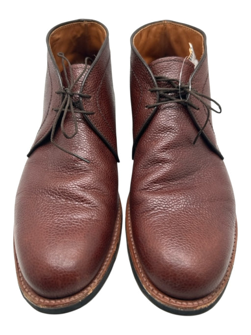Alden Shoe Size 10.5 Dark Brown Leather Solid Dress Chukka Men's Shoes Dark Brown / 10.5