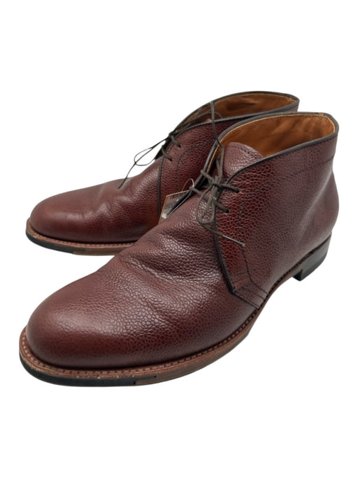 Alden Shoe Size 10.5 Dark Brown Leather Solid Dress Chukka Men's Shoes Dark Brown / 10.5