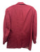 Zachry Red Cotton Blend Solid Textured 2 Button Men's Blazer Red / Est 40