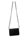 Badgley Mischka Black Leather Silver Hardware Crossbody Inside Pockets Bag Black / Small