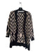 Cyrus Size S Black & Beige Missing Fabric Abstract Detail Long Sleeve Sweater Black & Beige / S