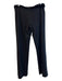 Burberry Size 10 Black Wool Velvet Tie Belt Wide Leg Dress Pant Pants Black / 10