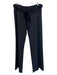 Burberry Size 10 Black Wool Velvet Tie Belt Wide Leg Dress Pant Pants Black / 10