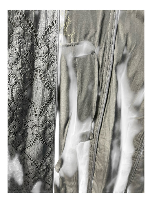 Burberry Size 6 Navy Cotton Eyelet Belt Pockets Trench Coat Navy / 6