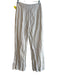 John Patrick Size Est XS White Organic Cotton Zip Fly Flat Front Pants White / Est XS