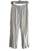 John Patrick Size Est XS White Organic Cotton Zip Fly Flat Front Pants White / Est XS