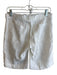 120% Lino Size 40 White Linen Zip Fly Drawstring Pockets Mid Thigh Shorts White / 40