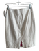 Blumera Size Small White Lamb leather Lined Back Zip Pencil Knee length Skirt White / Small
