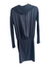 LA't by L'Agence Size Small Black Silk Viscose Draped neck Long Sleeve Dress Black / Small