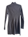 Helmut Lang Size 6 Dark Brown Lamb leather Long Sleeve Standing Collar Dress Dark Brown / 6