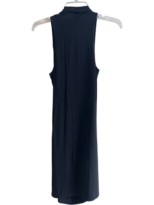 Helmut Lang Size Medium Black Viscose Sleeveless Draped neck draped bodice Dress Black / Medium