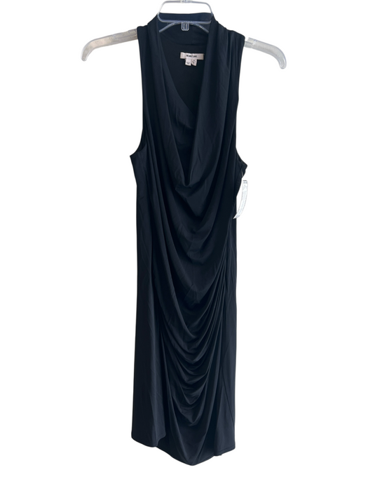 Helmut Lang Size Medium Black Viscose Sleeveless Draped neck draped bodice Dress Black / Medium