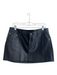 GRLFRND Size Large Black Leather Zip Fly 5 Pocket Mini Skirt Black / Large