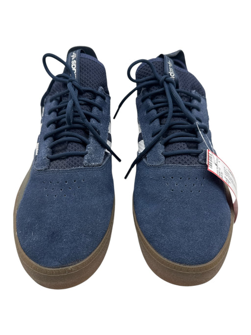 Adidas Shoe Size 11 Navy & White Suede Solid Sneaker Men's Shoes Navy & White / 11