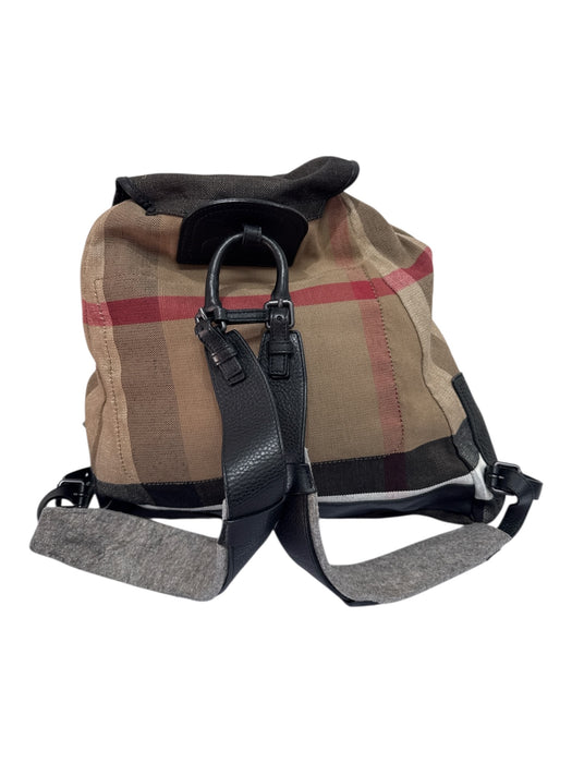 Burberry Tan & Multi Canvas Novacheck Men's Backpack Tan & Multi