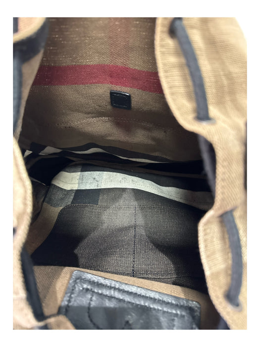 Burberry Tan & Multi Canvas Novacheck Men's Backpack Tan & Multi