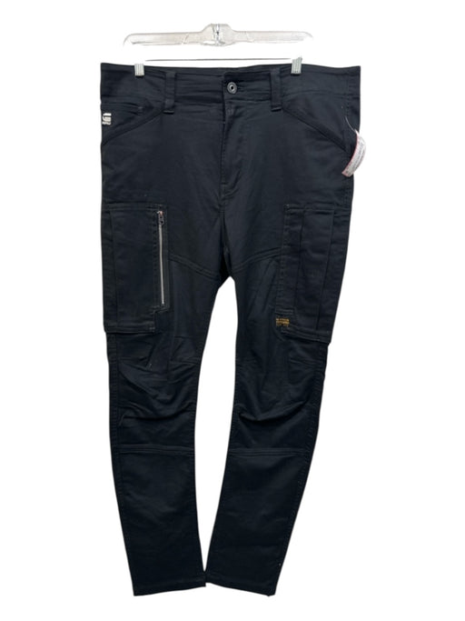 G Star Size 36 Black Cotton Solid Slim Khakis Men's Pants Black / 36