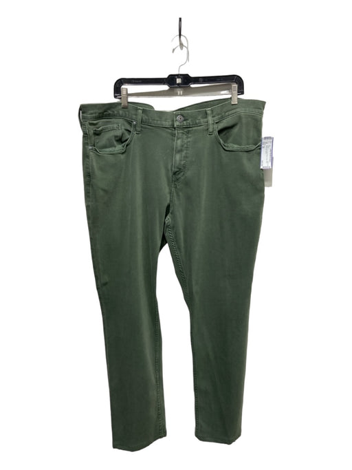 Paige Size 40 Green Cotton Blend Solid Jean Men's Pants 40