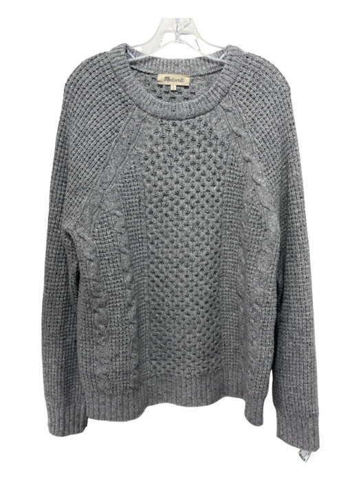 Madewell Size L Grey Merino Wool Men's Sweater L