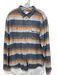 Life After Denim Size XL Gray & Orange Cotton Plaid Men's Long Sleeve Shirt Gray & Orange / XL