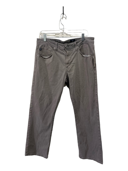 Peter Millar Size 34 Gray Cotton Blend Solid Khakis Men's Pants 34