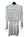 Ramy Brook Size XS White Polyester Long Sleeve Lace Detail Smocked Waist Dress White / XS