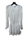 Ramy Brook Size XS White Polyester Long Sleeve Lace Detail Smocked Waist Dress White / XS