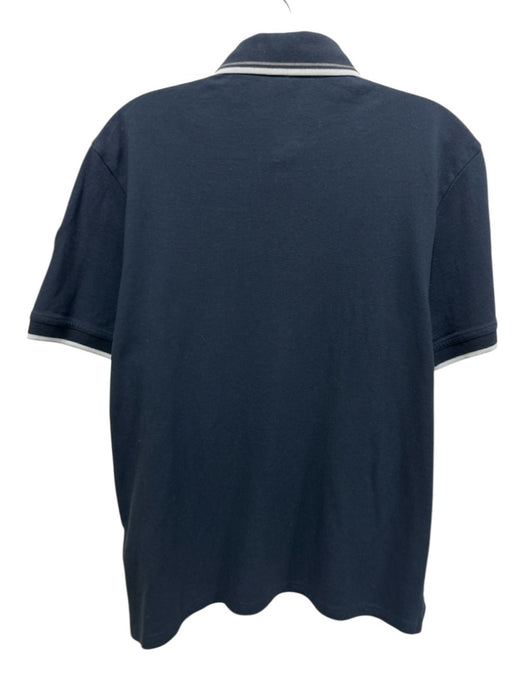 Colmar Size L Navy Blue Solid Polo Men's Short Sleeve Navy Blue / L