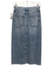 Rag & Bone Size 24 Medium Wash Cotton Front Slit Raw Edge Midi Skirt Medium Wash / 24