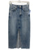 Rag & Bone Size 24 Medium Wash Cotton Front Slit Raw Edge Midi Skirt Medium Wash / 24