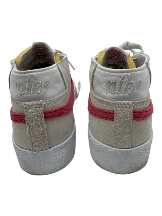 Nike Shoe Size 9 White & Red Suede Solid Sneaker Men's Shoes White & Red / 9