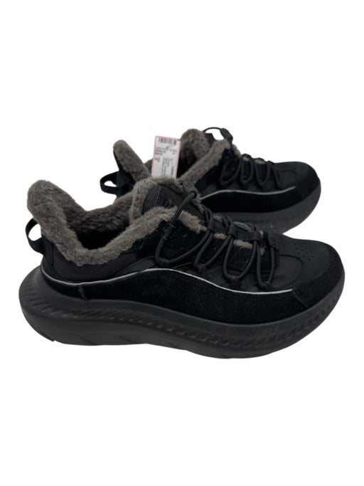Ugg Shoe Size 9 Black Synthetic Solid Fur Lined Sneaker Men's Shoes Black / 9