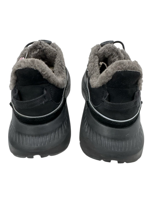 Ugg Shoe Size 9 Black Synthetic Solid Fur Lined Sneaker Men's Shoes Black / 9