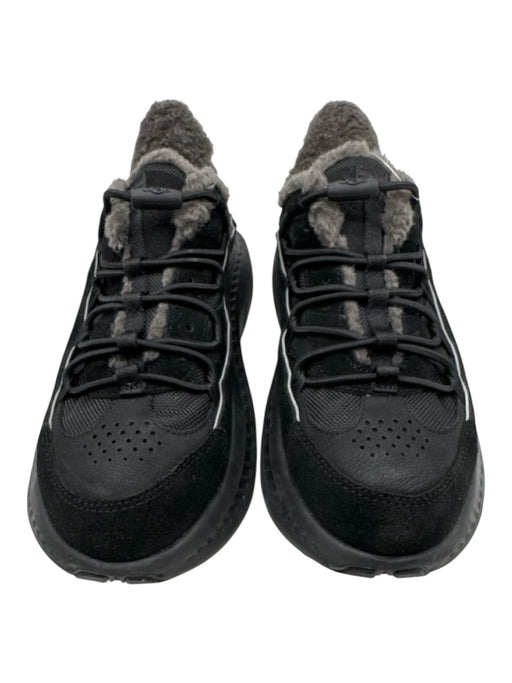 Ugg Shoe Size 9 Black Synthetic Solid Fur Lined Sneaker Men's Shoes Black / 9
