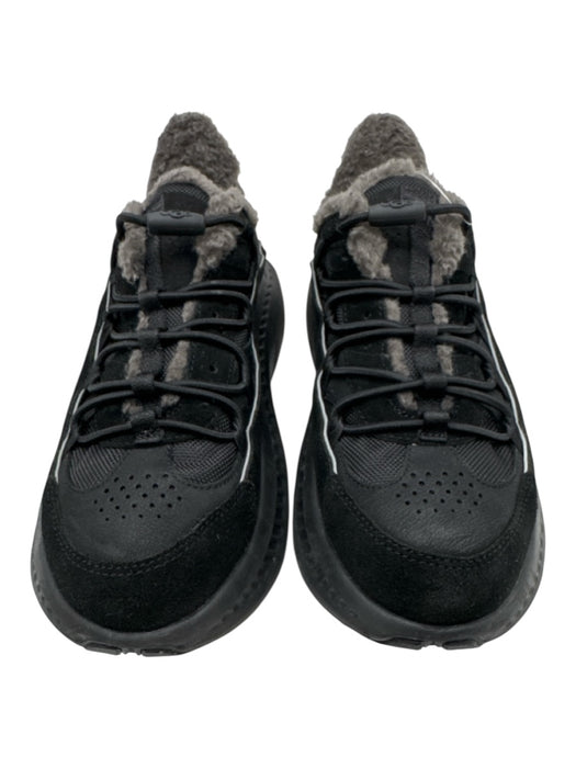 Ugg Shoe Size 9 Black Synthetic Solid Fur Lined Sneaker Men's Shoes Black / 9