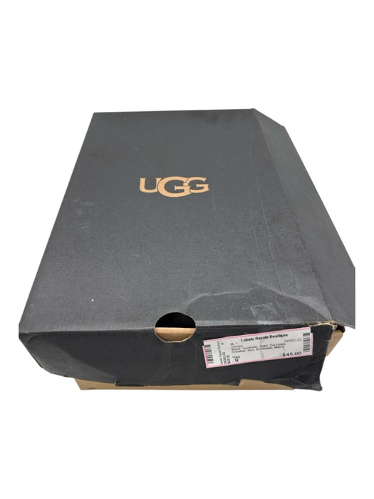 Ugg Shoe Size 9 Black Synthetic Solid Fur Lined Sneaker Men's Shoes Black / 9