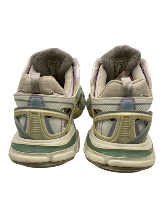 Balenciaga Shoe Size 9 White & Multi Leather Chunky Cutout Sneakers White & Multi / 9