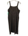 Mestiza New York Size 10 Brown & Gold Polyester Button Up Tweed Sleeveless Dress Brown & Gold / 10