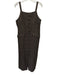 Mestiza New York Size 10 Brown & Gold Polyester Button Up Tweed Sleeveless Dress Brown & Gold / 10