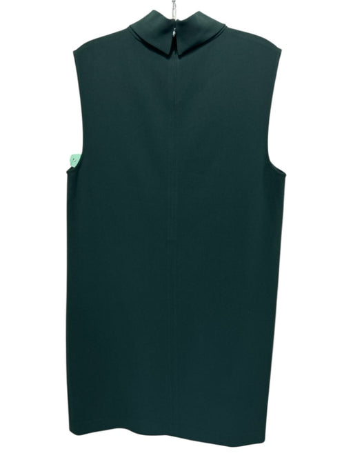 Theory Size 8 Dark Green No Fabric Tag Sleeveless front keyhole Back Zip Dress Dark Green / 8