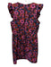 Trina Turk Size 10 Purple, Pink, Multi Polyester floral print Back Zip Dress Purple, Pink, Multi / 10